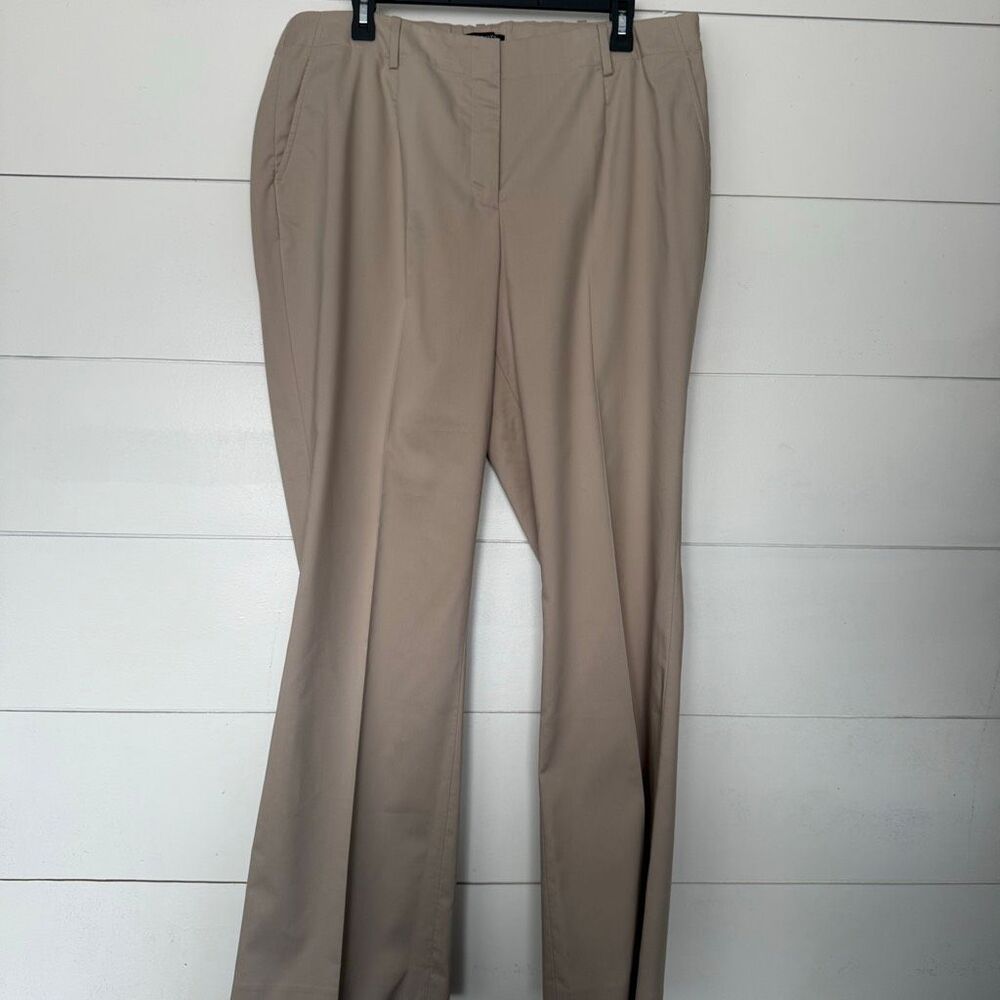 Talbots Women’s 14W Heritage Tan Chino Pants Office Core Career